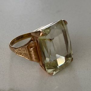 Vintage 14 k Gold Cocktail Ring